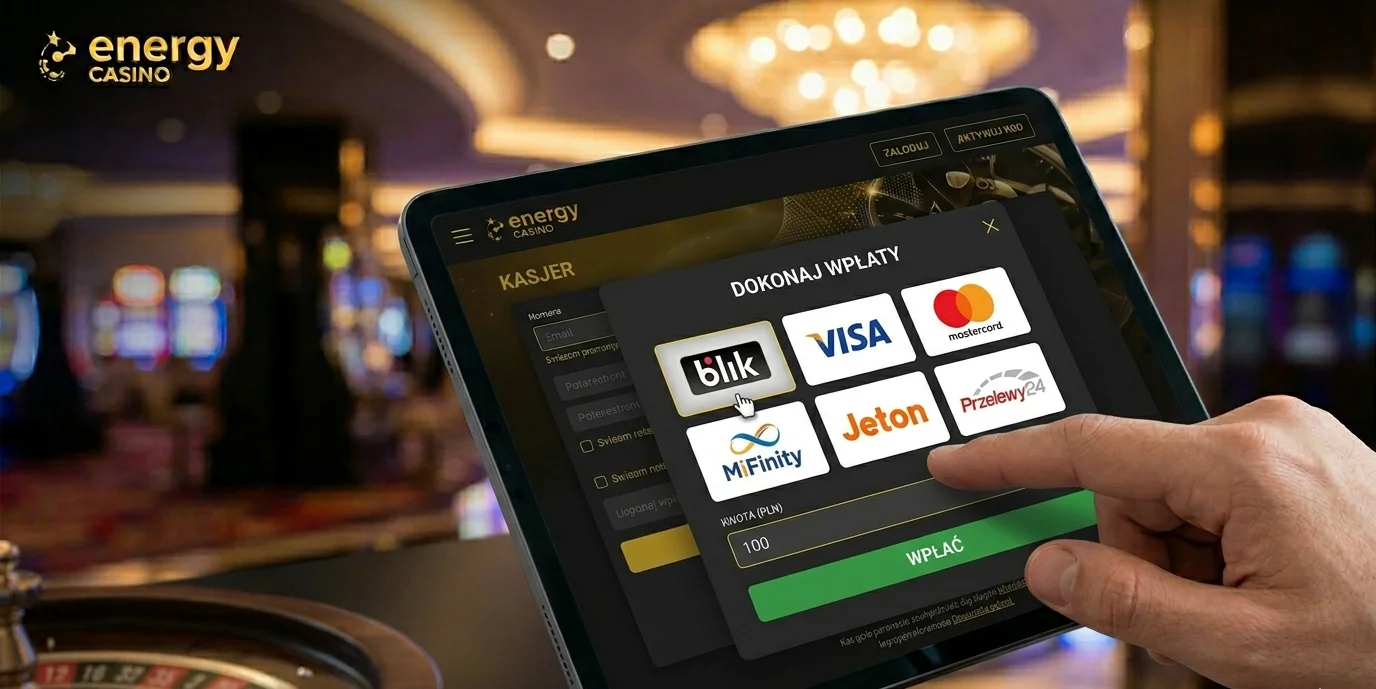 Metody płatności w Energy Casino — BLIK, Visa, Mastercard