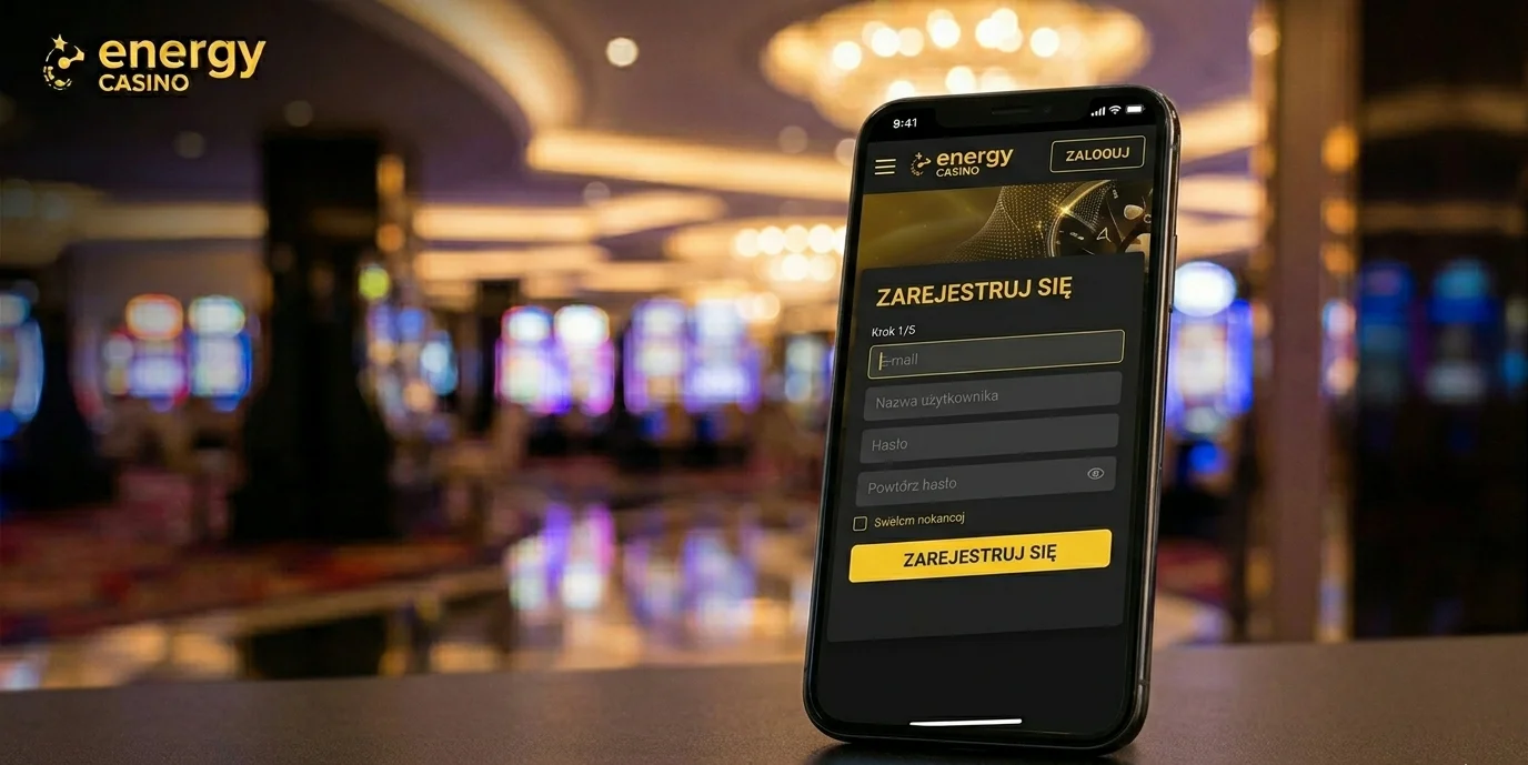 Pełny formularz rejestracji Energy Casino na telefonie